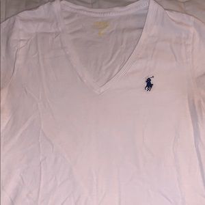white polo t-shirt